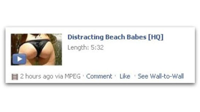distracting beach babe